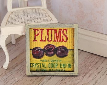 Dollhouse Sign, Miniature Signs, Dollhouse Accessories, Miniature Kitchen, Shabby Chic Miniatures
