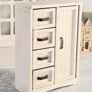 Dollhouse Miniatures,Dollhouse Furniture, Dollhouse Cupboard,Miniature Cabinet,1/12 scale Furniture
