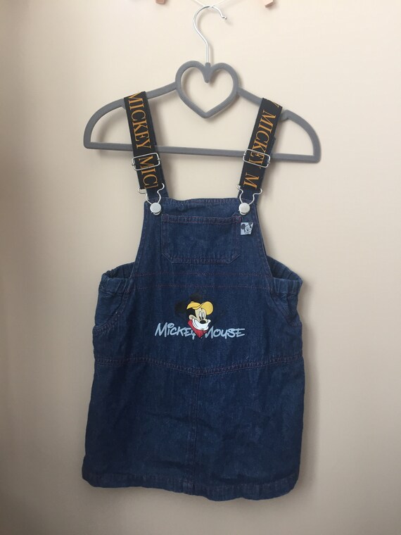 mickey mouse denim dress