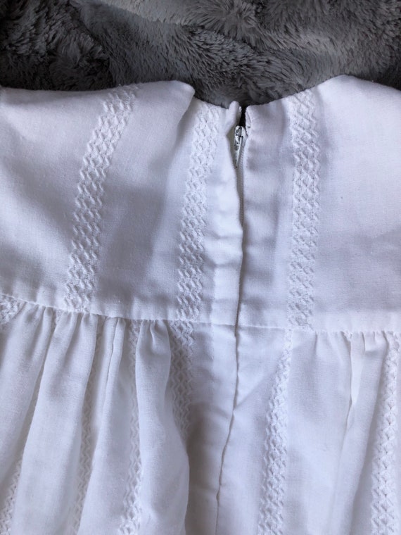 Simple Vintage White Long Sleeve Dress for Baby w… - image 10