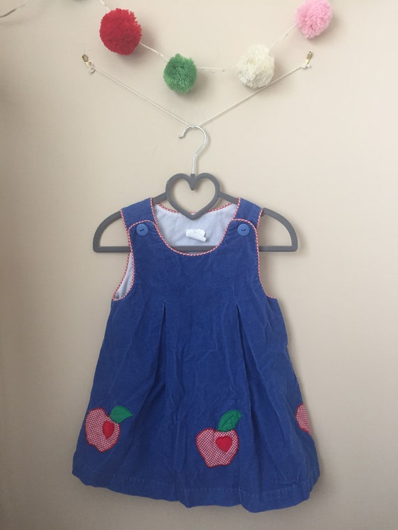 Adorable Vintage 1970s Apple Pinafore Dress for B… - image 2