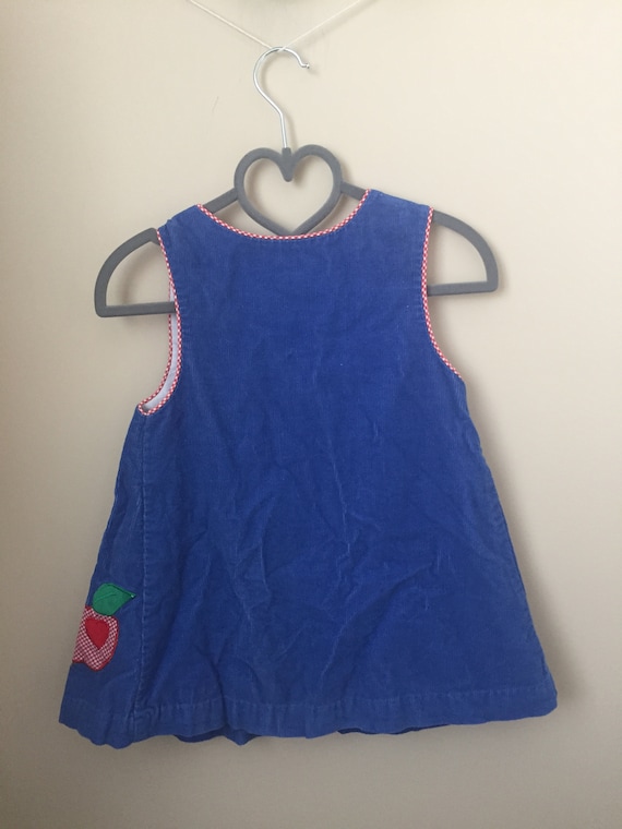 Adorable Vintage 1970s Apple Pinafore Dress for B… - image 6