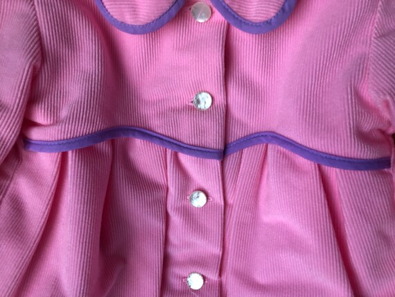 Vintage Pink Corduroy Style Jacket for Baby with … - image 4