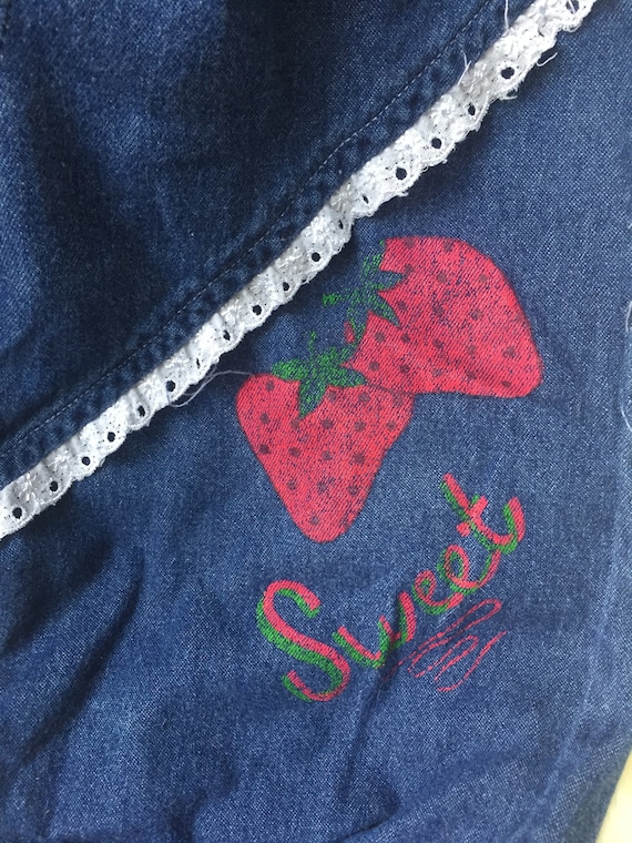 Vintage 1980s Strawberry Jeans for Baby - Strawber