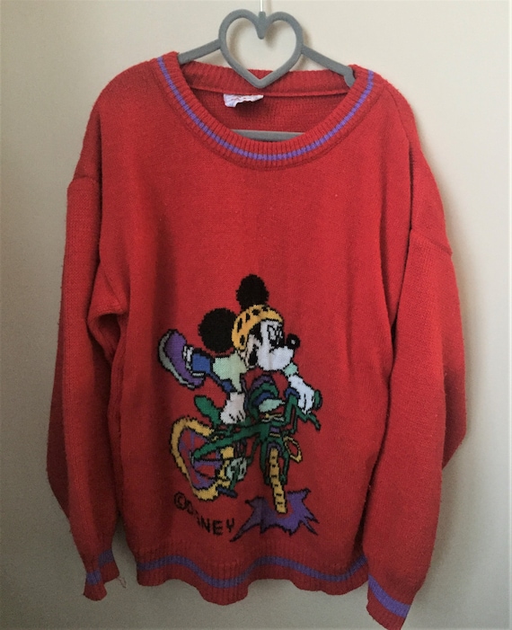 Vintage 1980s Mickey Mouse Sweater Jumper - Size C
