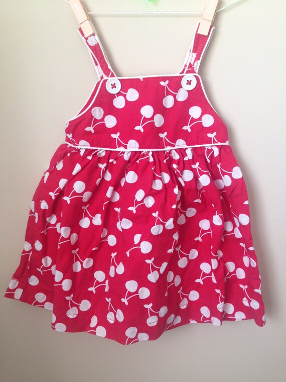 Vintage Sundress with Cherries for Baby - Vintage