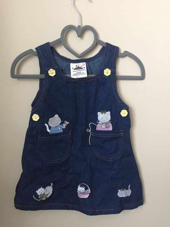 baby denim pinafore dress