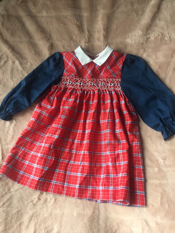 Vintage Polly Flinders Hand Smocked Dress for Baby