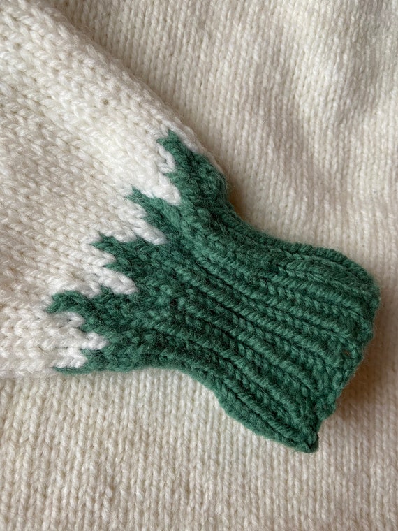 Vintage Hand Knit Lopi Style / Fair Isle Style Ki… - image 6