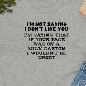 Einfach nur sagen lustige sarkastische Männer Frauen Unisex schwere Mischung Crewneck Sweatshirt Shirt