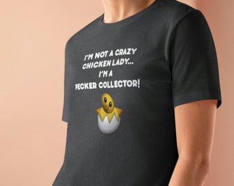 Crazy Chicken Lady Lustiges Frauen Premium T-Shirt