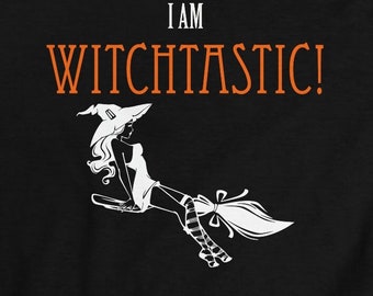 Witchtastic Orange Font Funny Naughty Sexy Halloween Women's Softstyle Tee Shirt