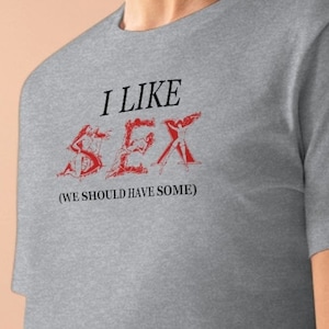 I Like Sex Funny Mature Naughty Women&#39;s Premium Tee Shirt