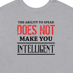 Speak Intelligent Funny Sarcastic Sexy Champion Women&#39;s Heritage Cropped T-Shirt Crop Top Shirt