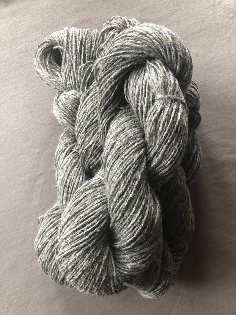 Gotland 3ply Worsted Weight Yarn, Natural Grey Etsy