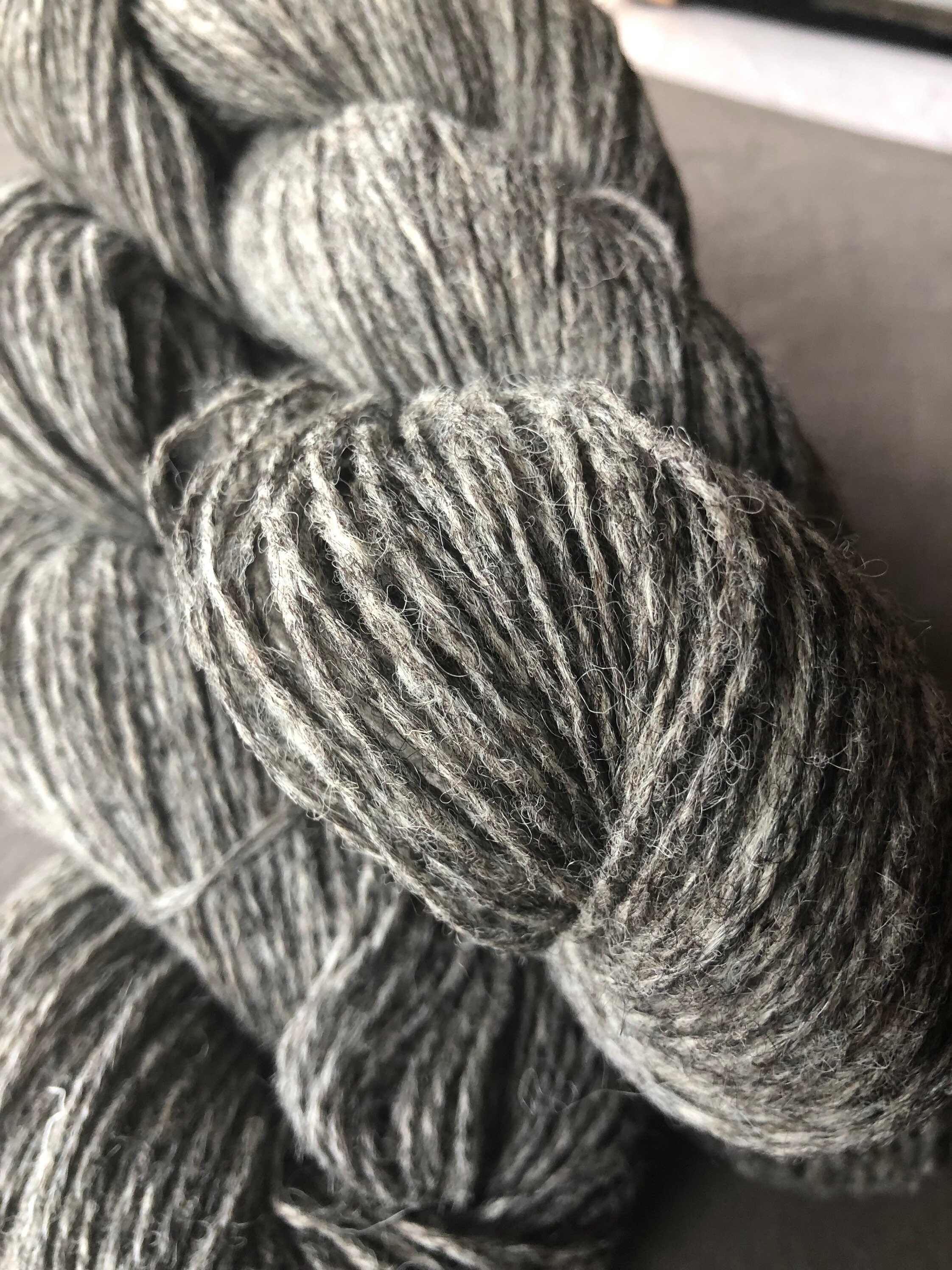 Gotland Sport Weight Yarn Natural Medium Grey Etsy