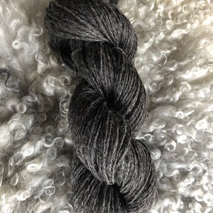 Gotland Yarn, 2-ply DK weight, dark grey