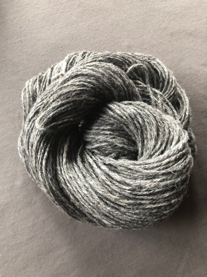 Gotland 3ply Worsted Weight Yarn, Natural Grey Etsy