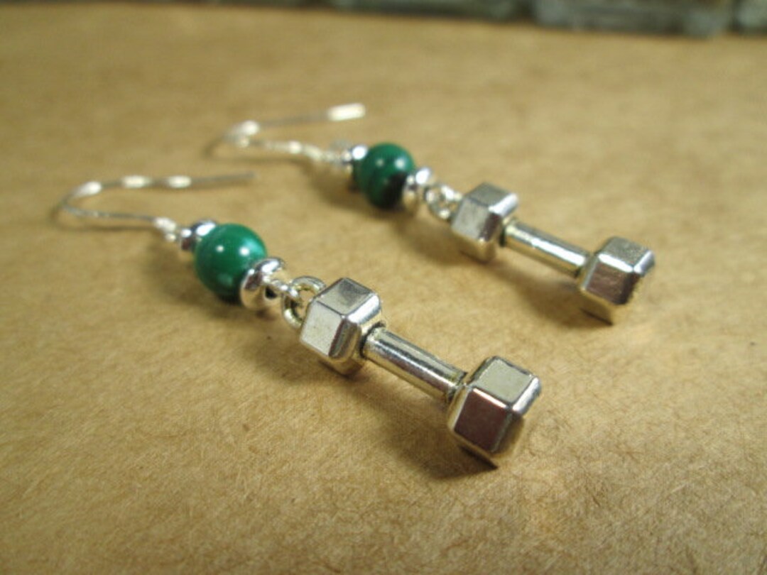 Dumbbell Barbell Earrings, Bodybuilder Gift, Bodybuilding Jewelry ...