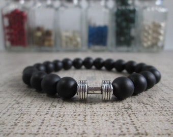 Mancuerna, pulseras de entrenamiento con barra, regalo perfecto para sus amigos de joyería de fitness