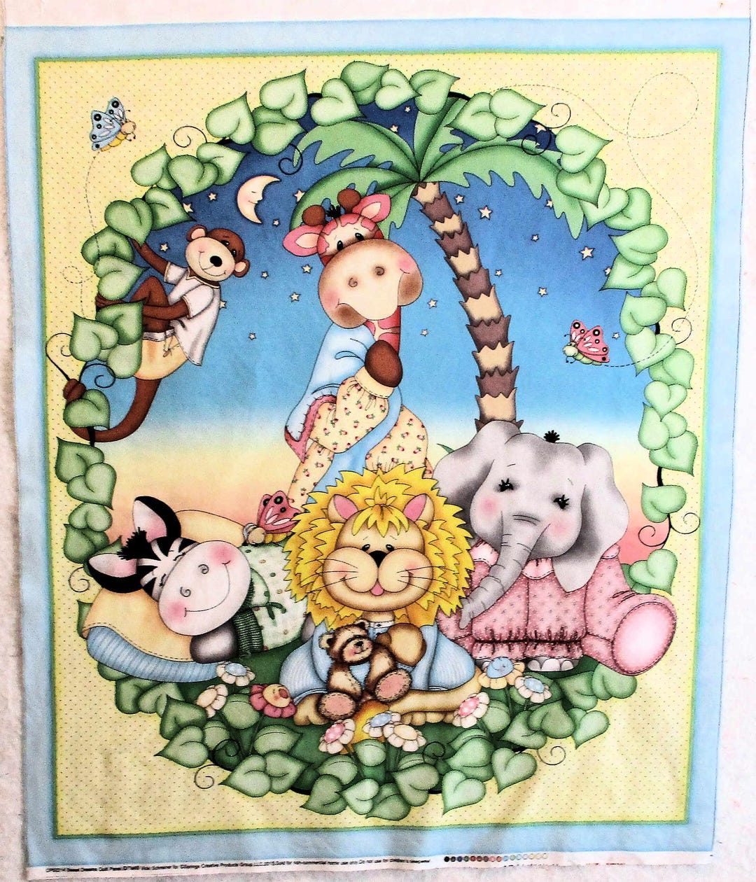 ANIMALS IN Pjs, Lot of 2 Panels, 1 Quilt & 1 Soft Book - Etsy