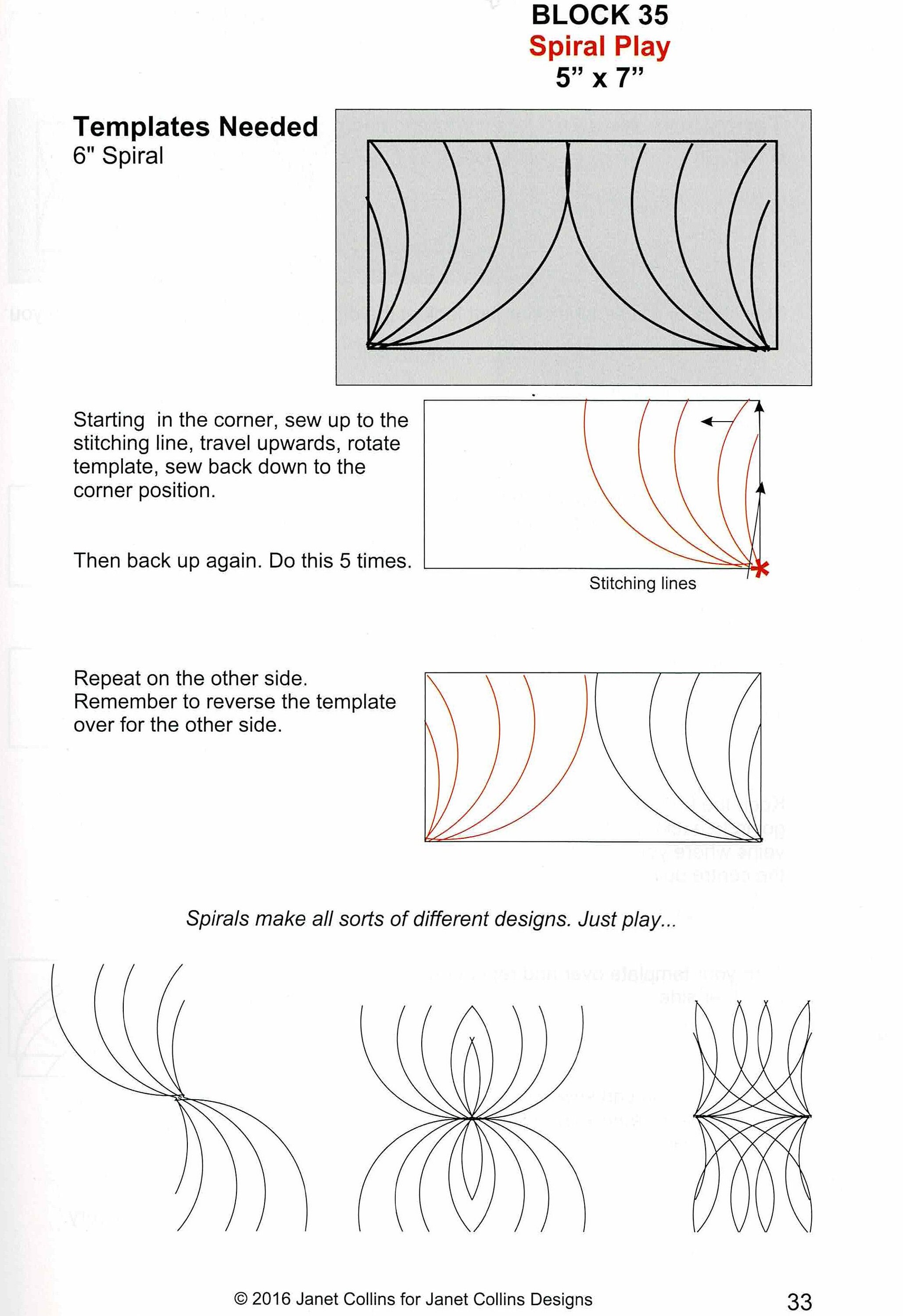 COLLINS Ruler Quilt Design Book, Use With Westalee Design