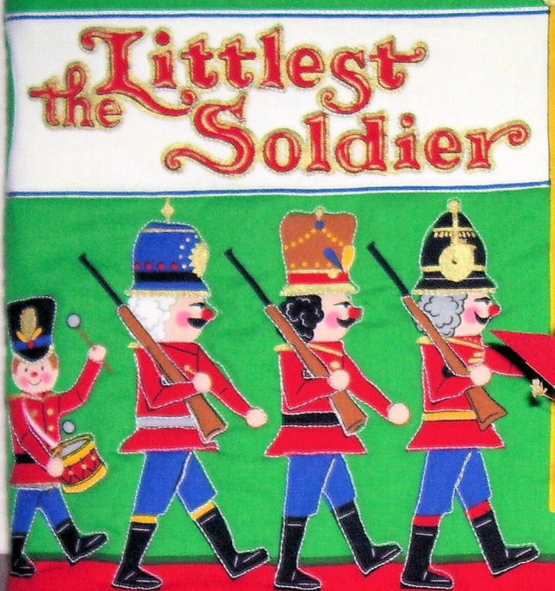 HANDMADE Cloth CHILDRENS BOOK Soft Book The Littlest Soldier Etsy handmade-cloth-childrens-book-soft-book-the-littlest-soldier-etsy
