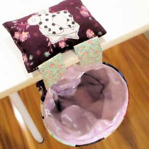 THREAD SCRAP CATCHERE,  Sewing Room Accessory, Scrap Catcher and  Pin Cushion combination