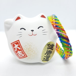 Brazilian bracelet 8 threads DMC (model: colorful life)