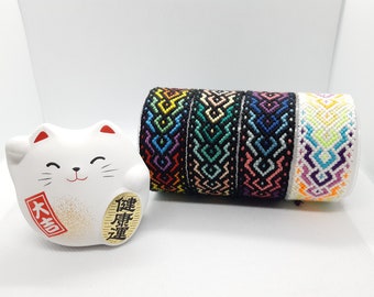 Brazilian bracelet, 24 DMC threads