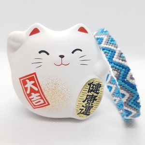 Pulsera brasileña 8 hilos DMC (modelo: la forma de agua)