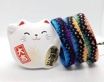 Brazilian bracelet, 10 strands, DMC