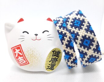 Pair of Brazilian bracelets, 8 and 16 strands DMC (model: Dr Watson & Sherlock Holmes)