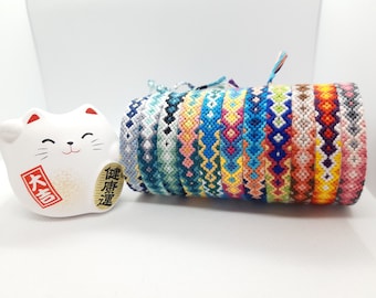 Brazilian bracelet, 10 strands, DMC