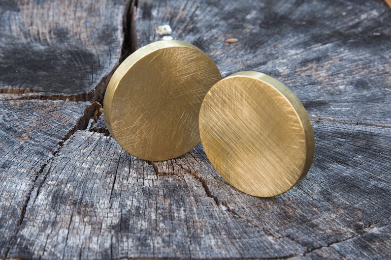 Solid Brass EDC Worry Coin, Fidget Coin image 1