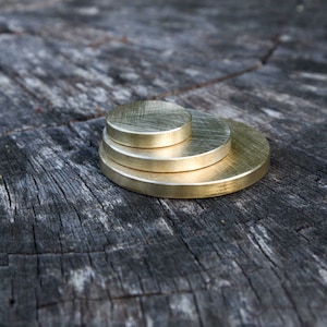 Solid Brass EDC Worry Coin, Fidget Coin image 5
