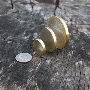 Solid Brass EDC Worry Coin, Fidget Coin image 3