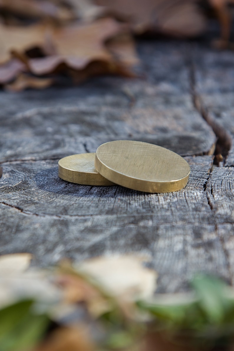 Solid Brass EDC Worry Coin, Fidget Coin image 2