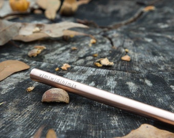 Personalized Minimalist Machined Bolt Action EDC Pen