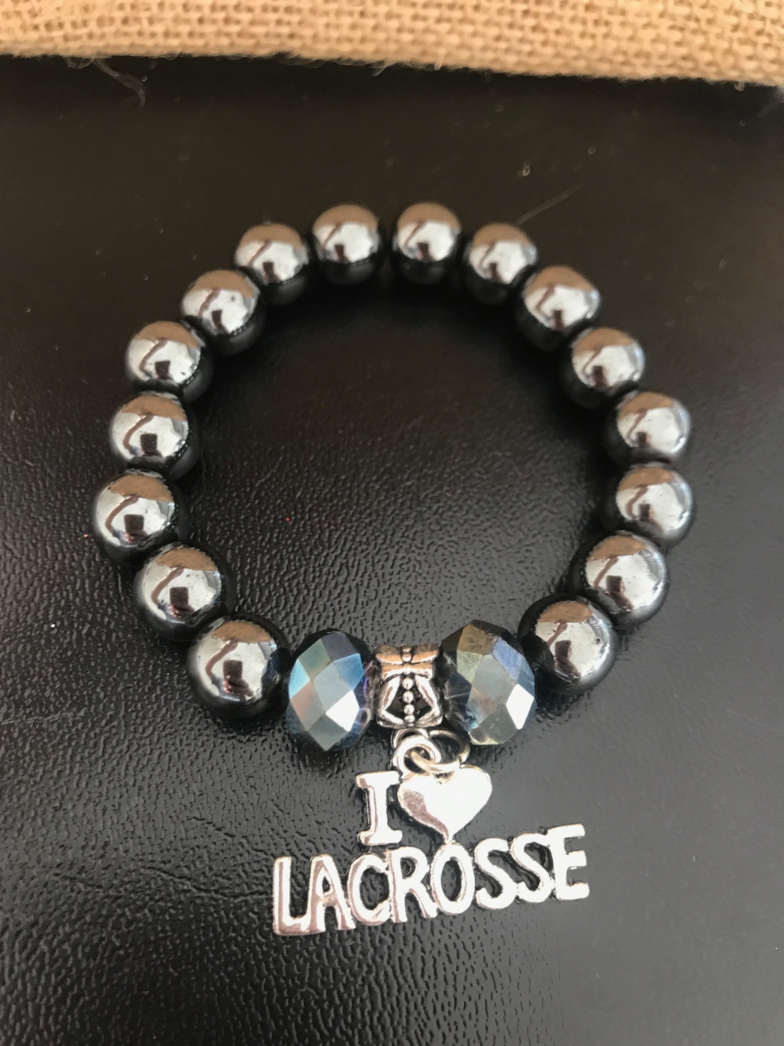 I LOVE Lacrosse Charm Bracelet Etsy