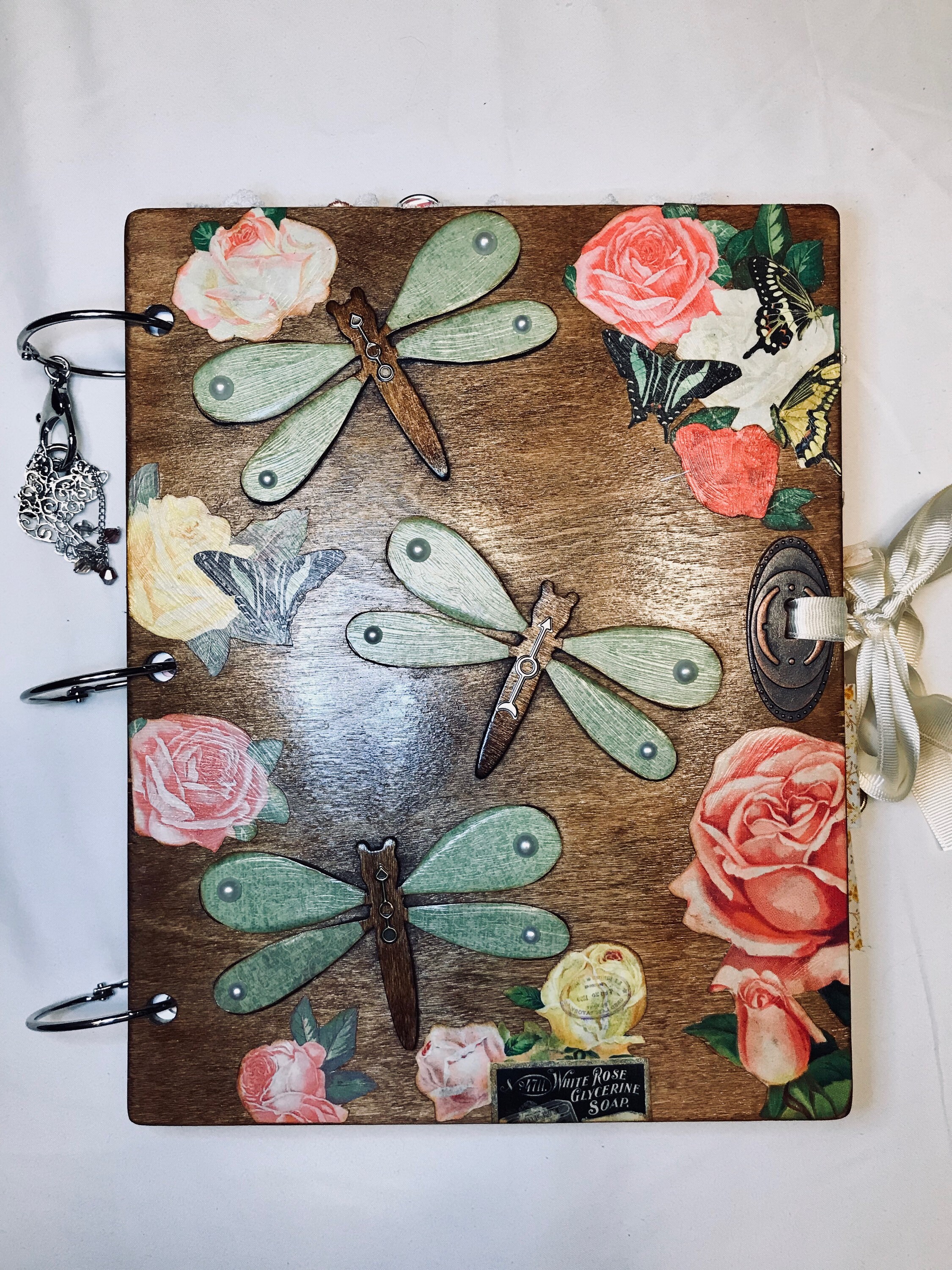 Dragonfly Junk Journal Scrap Book Album Etsy