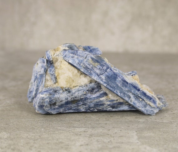 Raw Blue Kyanite Mineral Specimen Rough Blue Kyanite Crystal Matrix Gemstone.