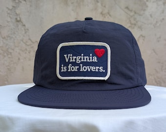 Virginia Hat | Navy Nylon | 4 x 1