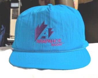 Vintage Arapahoe Basin Electric Blue Ski Hat | 1 of 1 | ~1992