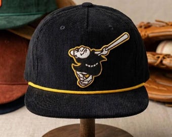 Upcycled San Diego Padres | Black/ Yellow | Corduroy Hat | Limited Release