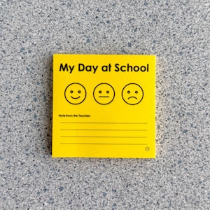 My Day At School Sticky Note Pad | 50 Sheets
