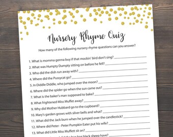 nursery rhyme game etsy