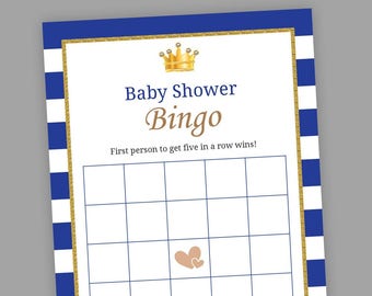 royal baby shower games blue baby shower bingo little prince baby bingo cards printable baby bingo blank bingo cards royal blue s021 - fortnite bingo card generator 3x3