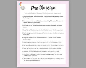 pass the present baby shower game