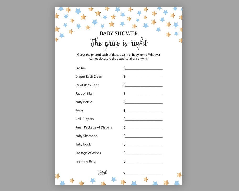 Blue Gold Famous people, Child Shower Video games, Price tag is Immediately, Printable Boy or girl Shower, Boy Youngster Shower, Blue Cost is Straight Child Shower Video game, S038 image about Baby Shower Price is Right Printable referred to as Blue Gold Superstars, Boy or girl Shower Online games, Value is Instantly, Printable Child Shower, Boy Kid Shower, Blue Selling price is Directly Kid Shower Activity, S038